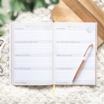 Luna Moth Daily Reflection Journal and Clear Quartz Crystal Pen - Image 2