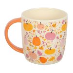 Pink and Orange Pumpkin Print Mug - Image 2