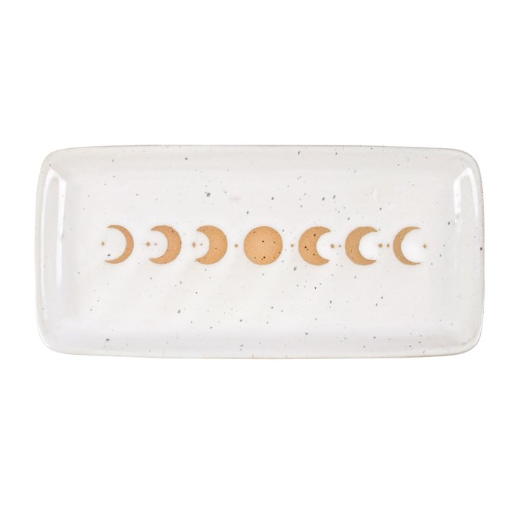 17cm Moon Phase Ceramic Trinket Tray - Image 1