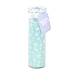 Snow Day Snowflake Print Cotton & Coconut Tube Candle - Image 2