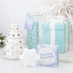 Snow Day Snowflake Print Cotton & Coconut Tube Candle - Image 5
