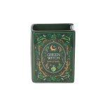 Green Witch Book Shaped Vase - Image 3
