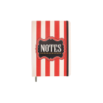 Red Circus Stripe A5 Notebook - Image 2