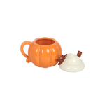 Pumpkin Cream Lidded Mug - Image 3