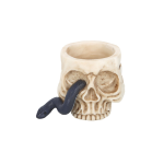 Skull Tealight Holder with Snake - Image 2