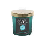 Heart Chakra Mint Crystal Chip Candle - Image 3