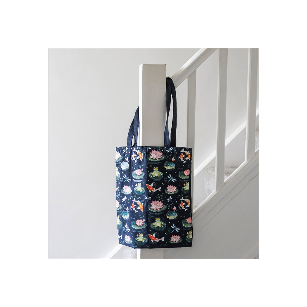 Pond Print Polycotton Tote Bag - Image 1