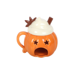 Pumpkin Cream Lidded Oil Burner and Wax Warmer - Image 5