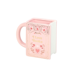 I Love Books Pink Book Shaped Mug - Image 2