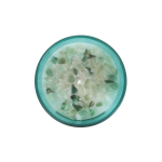 Heart Chakra Mint Crystal Chip Candle - Image 2