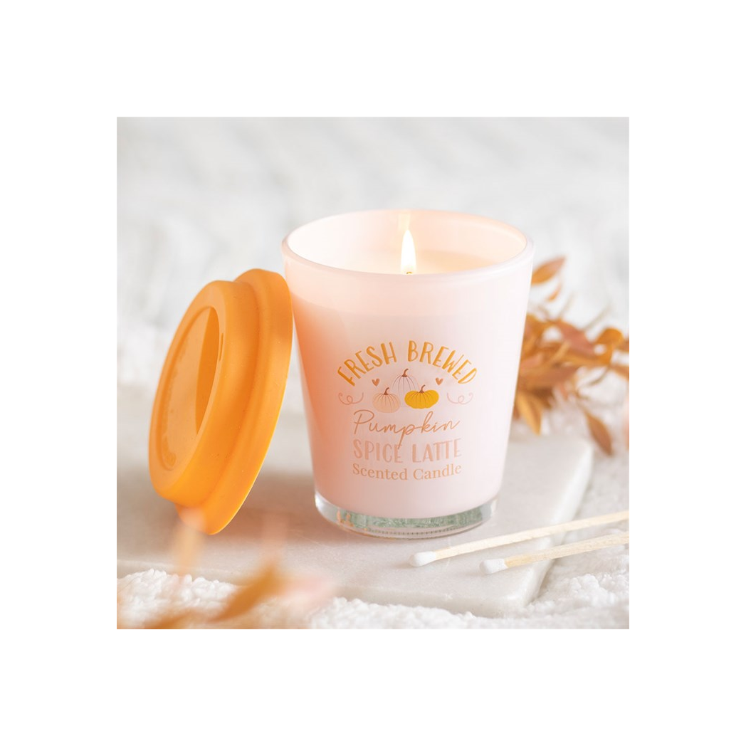 Fresh Brewed Pumpkin Spice Latte Lidded Candle - Image 1