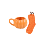 Pumpkin Shaped Mug and Socks Set - Image 5