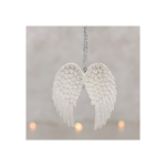 Double Glitter Angel Wing Hanging Decoration