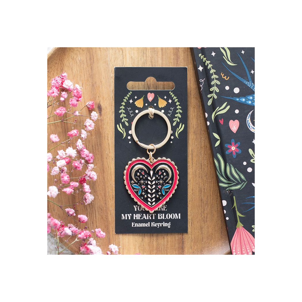 Folk Heart Keyring - Image 1