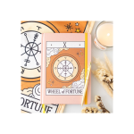 The Wheel of Fortune Vintage Tarot A5 Notebook