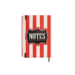 Red Circus Stripe A5 Notebook - Image 3