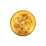 Solar Plexus Chakra Lemon Crystal Chip Candle - Image 2