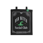 Bad Witch Social Club Polycotton Tote Bag with Pin Badge - Image 3