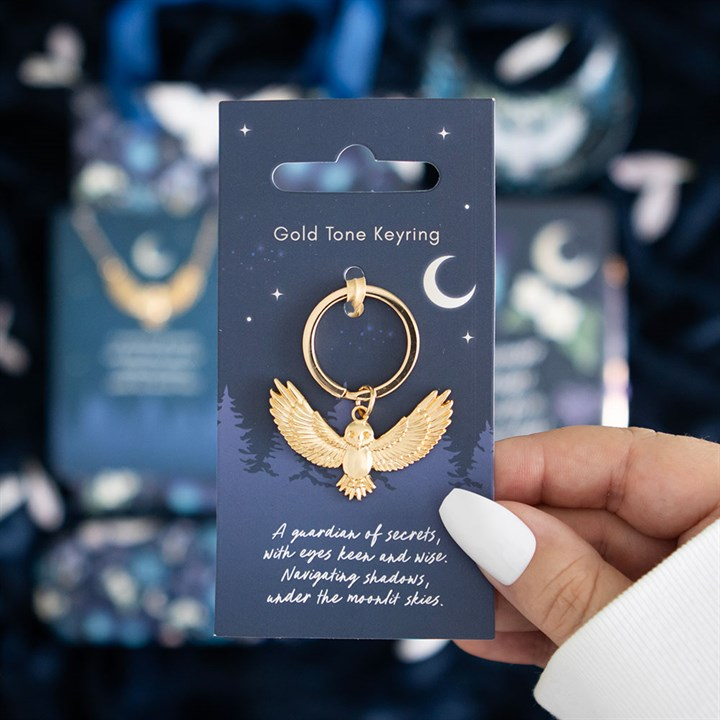 Night Owl Metal Keyring - Image 1