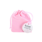 I Love You Rose Quartz Crystal Heart in a Bag - Image 3