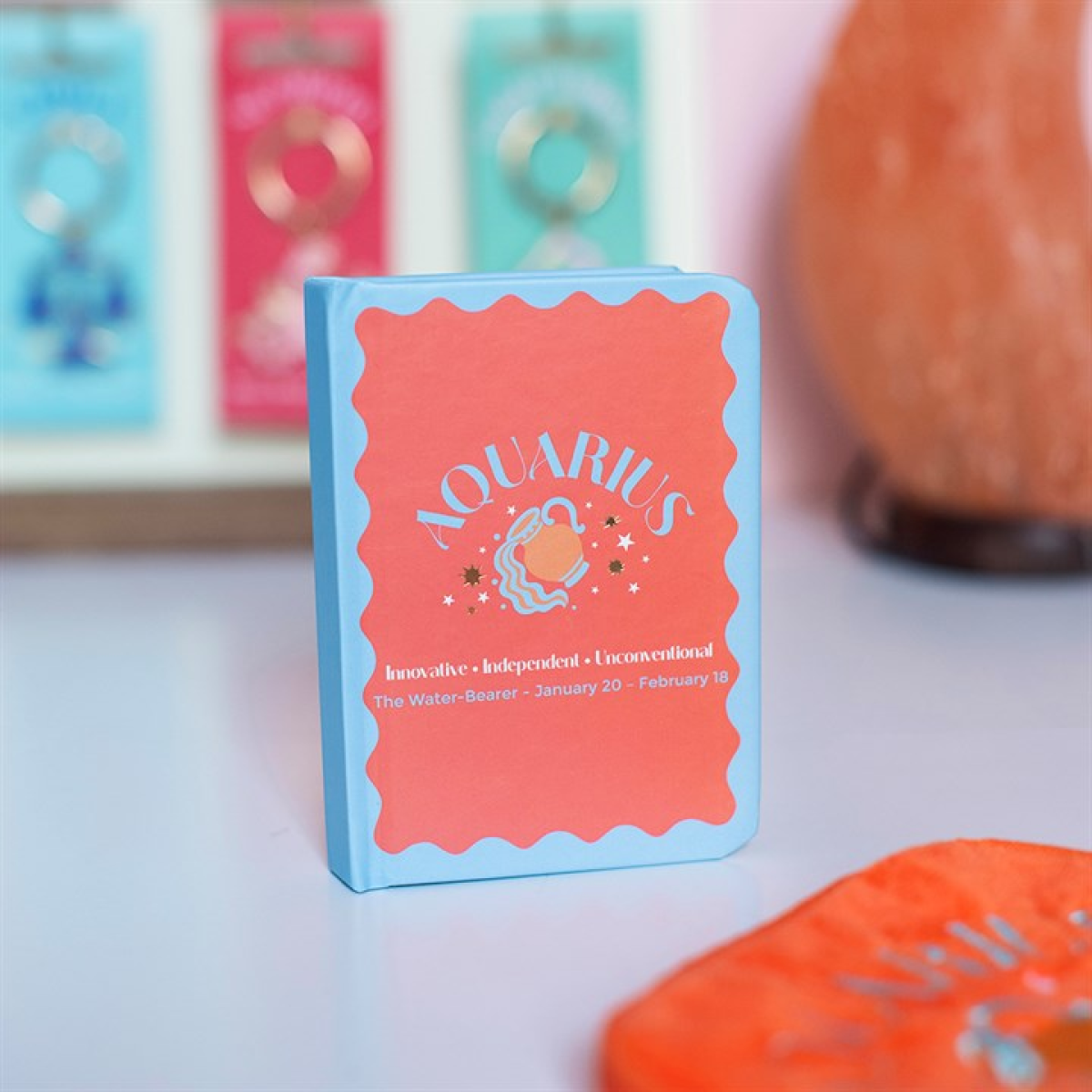 Zodiac Zest Aquarius Mini Notebook - Image 1