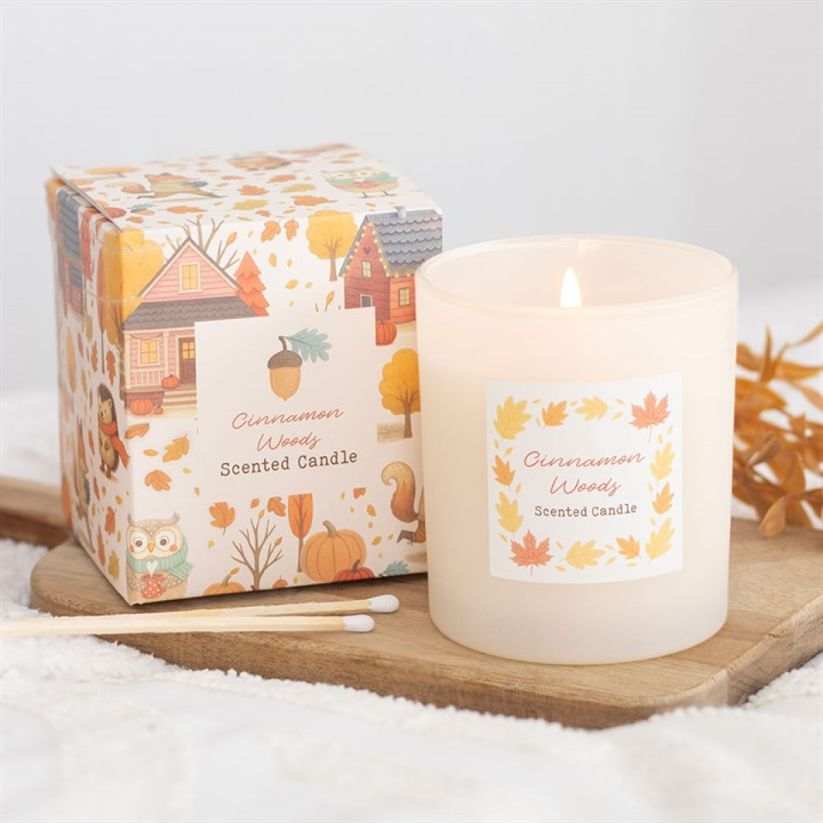 Cinnamon Woods Scented Candle - Image 1