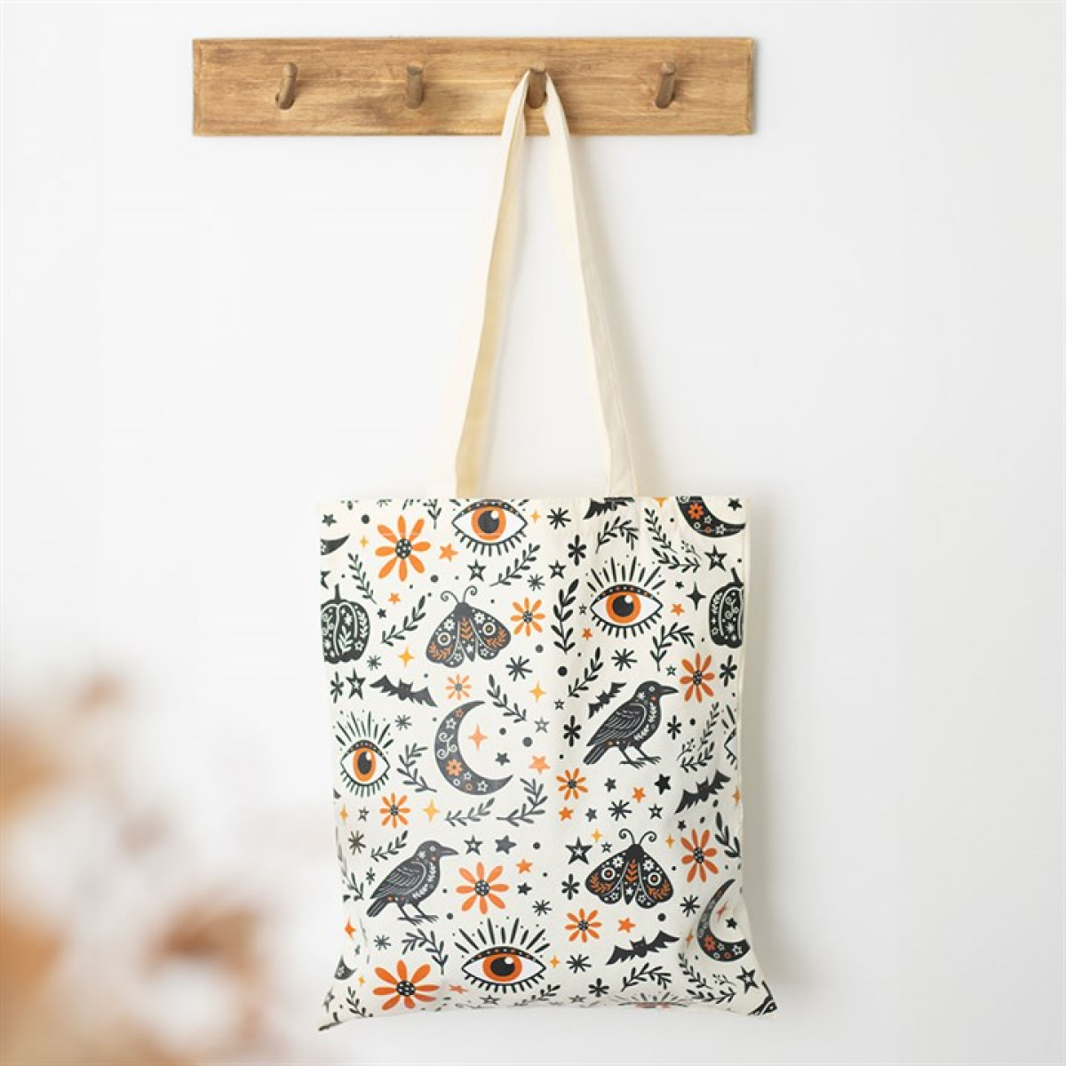 Frightful Folk Print Tote Bag - Image 1