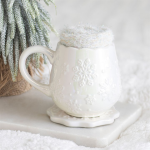 Iridescent Snowflake Mug, Coaster and Socks Set