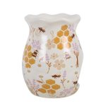 Honey Bee Print Fluted Oil Burner and Wax Warmer - Image 4