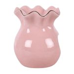 Pink Fluted Oil Burner and Wax Warmer - Image 3