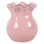 Pink Fluted Oil Burner and Wax Warmer - Image 4