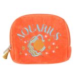 Zodiac Zest Aquarius Velvet Pouch - Image 2