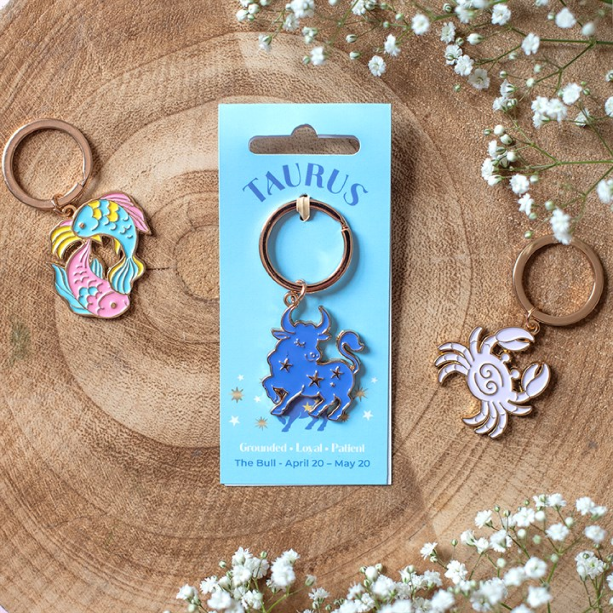Zodiac Zest Taurus Keyring - Image 1